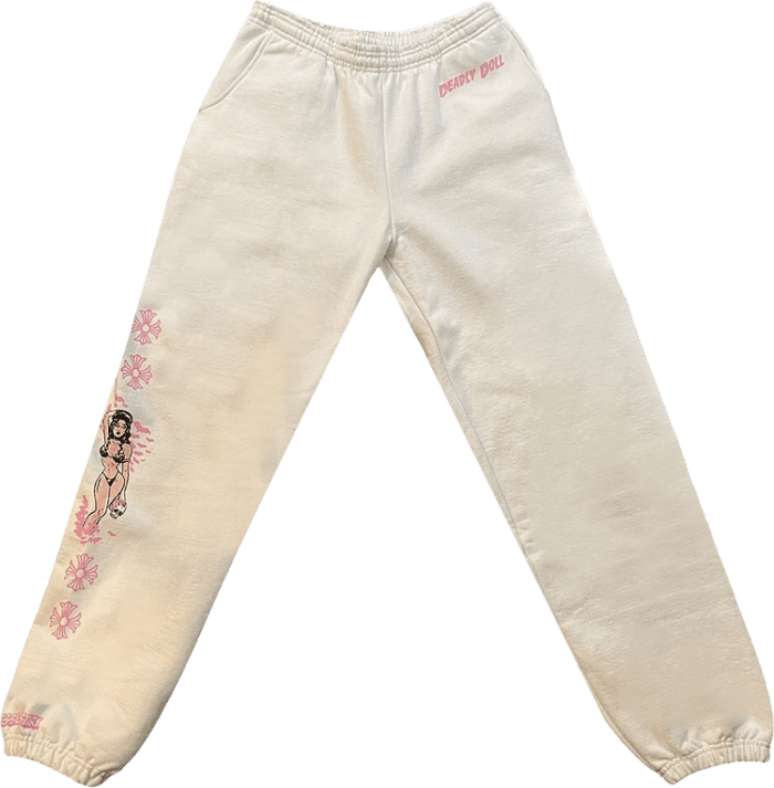Chrome Hearts Sweatpants 'White Pink'