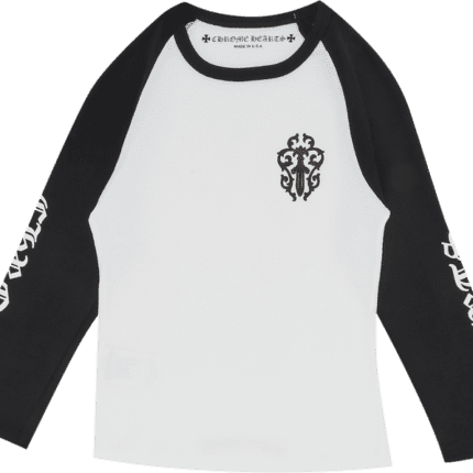 Chrome Hearts Long-Sleeve Baseball Shirt 'White Black'